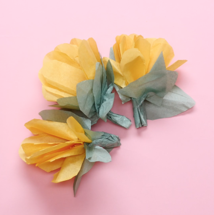 easy origami flower stem instructions